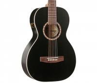 Изображение A&L 023578 электроакустическая гитара AMI CEDAR BLACK QI Parlor, цвет - чёрный