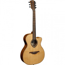 Изображение LAG GLA T170ACE Электро-акустическая гитара, аудиториум с вырезом и пьезодатчиком, цвет натуральный