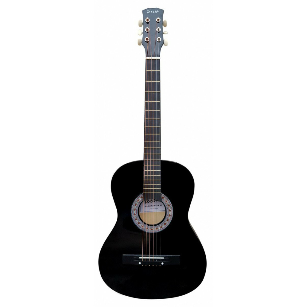 Изображение TERRIS TF-3805A BK гитара акустическая, цвет чёрный 