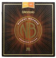 Изображение D`ADDARIO NB1047 Nickel Bronze Комплект струн для акустической гитары, Extra Light, 10-47