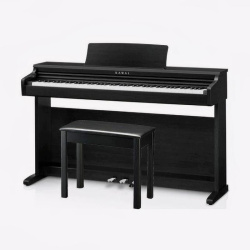 Изображение Kawai KDP120 B цифровое пианино с банкеткой, 88 клавиш, механика RHC II, 192 полифония, 15 тембров