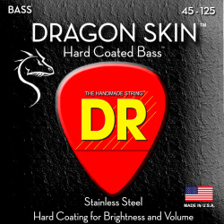 Изображение DR DSB-45 Струны для 4-струнной бас-гитары, Калибр: 45-105, Серия: DRAGON SKIN™, Обмотка: нержавею