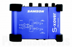 Изображение SAMSON S-xover Миниатюрный 2-х полосный стерео кроссовер. TRS-входы, выходы