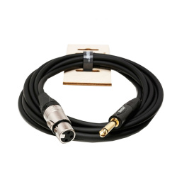 Изображение SHNOOR IC124-XFJM-3m Микрофонный кабель с разъёмами XLR(F)-Jack(M) mono 3м