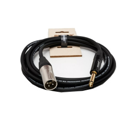 Изображение SHNOOR IC124-XMJM-5m Микрофонный кабель с разъёмами XLR папа Jack 5м