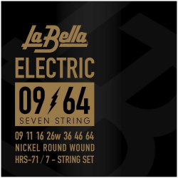 Изображение LA BELLA HRS-XL Hard Rockin Steel Extra Light Комплект струн для электро-гитары 009-042