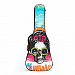 Изображение ROCK ROSE MY-604 (41") Чехол для акустической гитары (Цветной: звёзды, king of rock, череп, майя) 